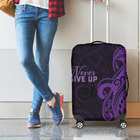 Lupus Warrior Luggage Cover Never Give Up Polynesian Style LT05 - Polynesian Pride