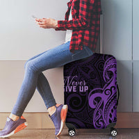 Lupus Warrior Luggage Cover Never Give Up Polynesian Style LT05 - Polynesian Pride