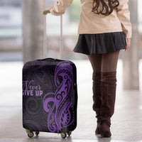 Lupus Warrior Luggage Cover Never Give Up Polynesian Style LT05 - Polynesian Pride