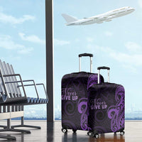 Lupus Warrior Luggage Cover Never Give Up Polynesian Style LT05 - Polynesian Pride