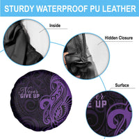 Lupus Warrior Spare Tire Cover Never Give Up Polynesian Style