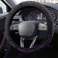 Lupus Warrior Steering Wheel Cover Never Give Up Polynesian Style
