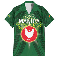 Personalized American Samoa Manu'a Cession Day Hawaiian Shirt With Polynesian Pattern LT05 Green - Polynesian Pride