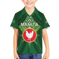 Personalized American Samoa Manu'a Cession Day Kid Hawaiian Shirt With Polynesian Pattern