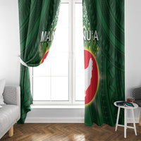 American Samoa Manu'a Cession Day Window Curtain With Polynesian Pattern LT05 - Polynesian Pride