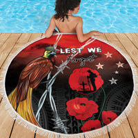 Papua New Guinea Remembrance Day Beach Blanket Lest We Forget