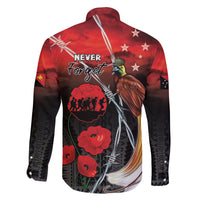 Papua New Guinea Remembrance Day Family Matching Off Shoulder Short Dress and Hawaiian Shirt Lest We Forget LT05 - Polynesian Pride