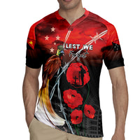 Papua New Guinea Remembrance Day Rugby Jersey Lest We Forget