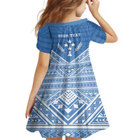 Personalised Kosrae State Gospel Day Family Matching Long Sleeve Bodycon Dress and Hawaiian Shirt Simple Style