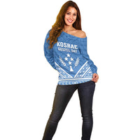 Personalised Kosrae State Gospel Day Off Shoulder Sweater Simple Style