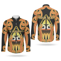 Personalised New Zealand Te Tairawhiti Couples Matching Mermaid Dress and Long Sleeve Button Shirt Maori Koru Pattern LT05 - Polynesian Pride
