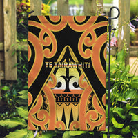 New Zealand Te Tairawhiti Garden Flag Maori Koru Pattern LT05 Garden Flag Orange - Polynesian Pride