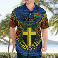 Personalized Vanuatu Tafea Province Hawaiian Shirt Coat Of Arms And Namele Fern Polynesian Pattern LT05 - Polynesian Pride