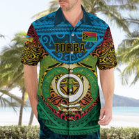 Vanuatu Torba Province Hawaiian Shirt Vanuatuan Coat Of Arms Polynesian Pattern LT05 - Polynesian Pride