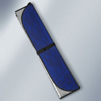 Personalised Nauru Angam Day Auto Sun Shade Gold Navy Tribal Pattern