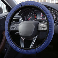 Nauru Angam Day Steering Wheel Cover Gold Navy Tribal Pattern