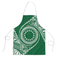 Cook Islands Gospel Day Apron Green Tribal Curves