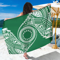 Cook Islands Gospel Day Sarong Green Tribal Curves