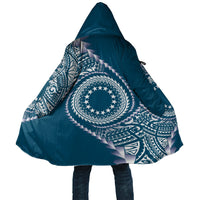 Cook Islands Gospel Day Cloak Blue Tribal Curves