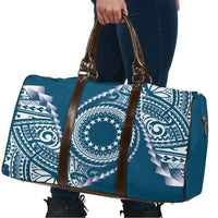 Cook Islands Gospel Day Travel Bag Blue Tribal Curves