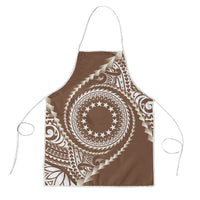Cook Islands Gospel Day Apron Brown Tribal Curves
