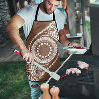 Cook Islands Gospel Day Apron Brown Tribal Curves