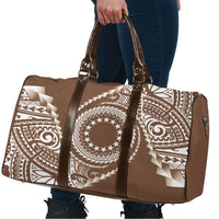 Cook Islands Gospel Day Travel Bag Brown Tribal Curves