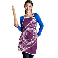 Cook Islands Gospel Day Apron Maroon Tribal Curves