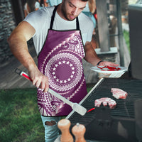 Cook Islands Gospel Day Apron Maroon Tribal Curves