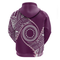 Cook Islands Gospel Day Hoodie Maroon Tribal Curves