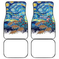 New Zealand Christmas Car Mats Kiwis Santa Sleigh Starry Night Style
