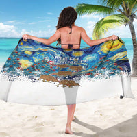 New Zealand Christmas Sarong Kiwis Santa Sleigh Starry Night Style