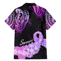 Pancreatic Cancer Awareness Family Matching Mermaid Dress and Hawaiian Shirt Keep Calm And Fight On Polynesian Pattern LT05 - Polynesian Pride