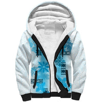 Hawaiian Quilt Sherpa Hoodie Vintage Pattern Blue LT05 Unisex Blue - Polynesian Pride