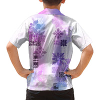 Hawaiian Quilt Family Matching Off Shoulder Maxi Dress and Hawaiian Shirt Vintage Pattern Galaxy LT05 - Polynesian Pride