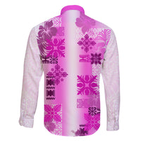 Hawaiian Quilt Family Matching Mermaid Dress and Hawaiian Shirt Vintage Pattern Pink LT05 - Polynesian Pride