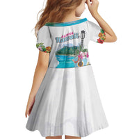 Aloha Hawaii Waikiki Beach Landscape Family Matching Summer Maxi Dress and Hawaiian Shirt