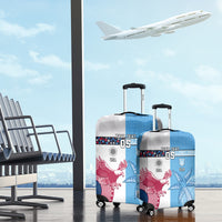 Custom Fiji And USA Palm Tree With Eagle Luggage Cover LT05 - Polynesian Pride