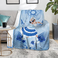 Cook Islands Women's Day Blanket With Polynesian Pattern