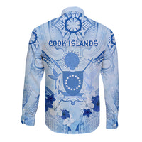 Cook Islands Women's Day Long Sleeve Button Shirt With Polynesian Pattern LT05 - Polynesian Pride