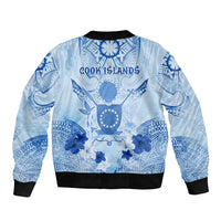 Cook Islands Women's Day Sleeve Zip Bomber Jacket With Polynesian Pattern LT05 - Polynesian Pride