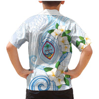 Guam Chamorro Family Matching Mermaid Dress and Hawaiian Shirt Guasali Flowers Curves Style