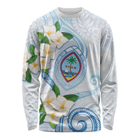 Guam Chamorro Long Sleeve Shirt Guasali Flowers Curves Style