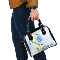 Guam Chamorro Shoulder Handbag Guasali Flowers Curves Style LT05 - Polynesian Pride