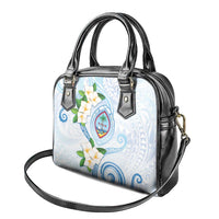 Guam Chamorro Shoulder Handbag Guasali Flowers Curves Style LT05 - Polynesian Pride