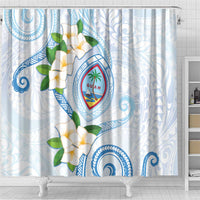 Guam Chamorro Shower Curtain Guasali Flowers Curves Style