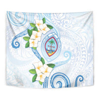 Guam Chamorro Tapestry Guasali Flowers Curves Style