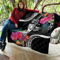 Hafa Adai Guam Quilt Polynesian Tattoo Tropical Flowers