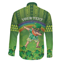 Personalised Hawaii Saint Patrick's Day Family Matching Tank Maxi Dress and Hawaiian Shirt Let's Get Fit Shaced LT05 - Polynesian Pride