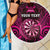 Personalised New Zealand Darts Beach Blanket Pink Dart Board Maori Pattern